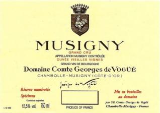 Comtes Georges De Vogue Musigny Cuvee Vieilles Vignes 2020