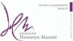 Domaine Heresztyn-mazzini Gevrey Chambertin Vieilles Vignes, 2020