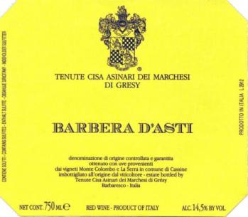 Marchesi Di Gresy, Barbera D'asti, Piedmont, Italy, 2020
