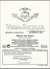 Vega Sicilia unico Reserva Especial,spain,nv NV